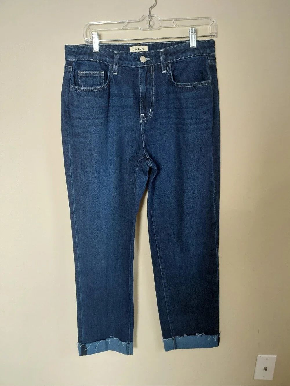 L'Agence Maribel Cuffed Straight Leg Jean